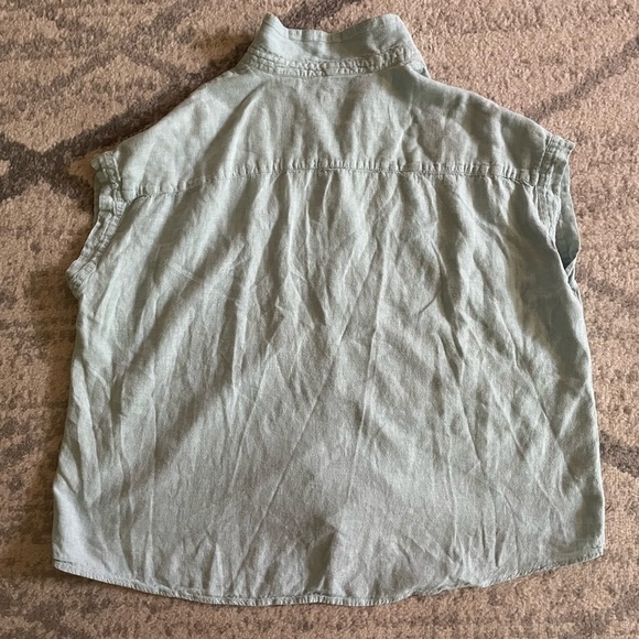 Weatherproof Vintage XXL Collared Shirt with Tie 55% Linen - Picture 7 of 8